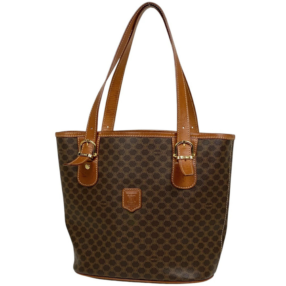 Celine Macadam tote bag shoulder bucket canvas brown - Picture 1 of 7
